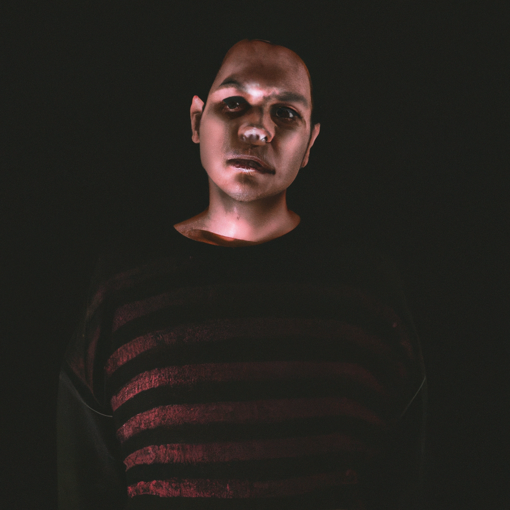 Retrato editorial del director de fotografía con fondo negro y luz suave