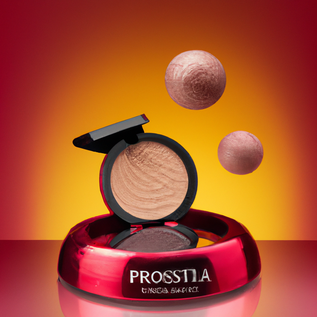 Cosmético con reflejo de cristal en fondo pastel, alta definición